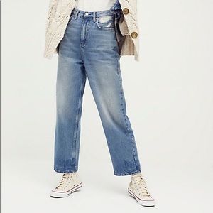 We The Free Free People Frank High Rise Straight Leg Dad Jeans